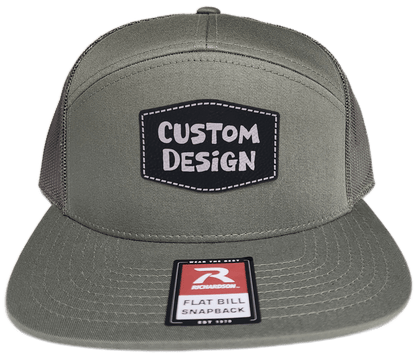 Custom Patch - Richardson 168 7 Panel Snapback Cap - LODEN - Smalltown Connetchin