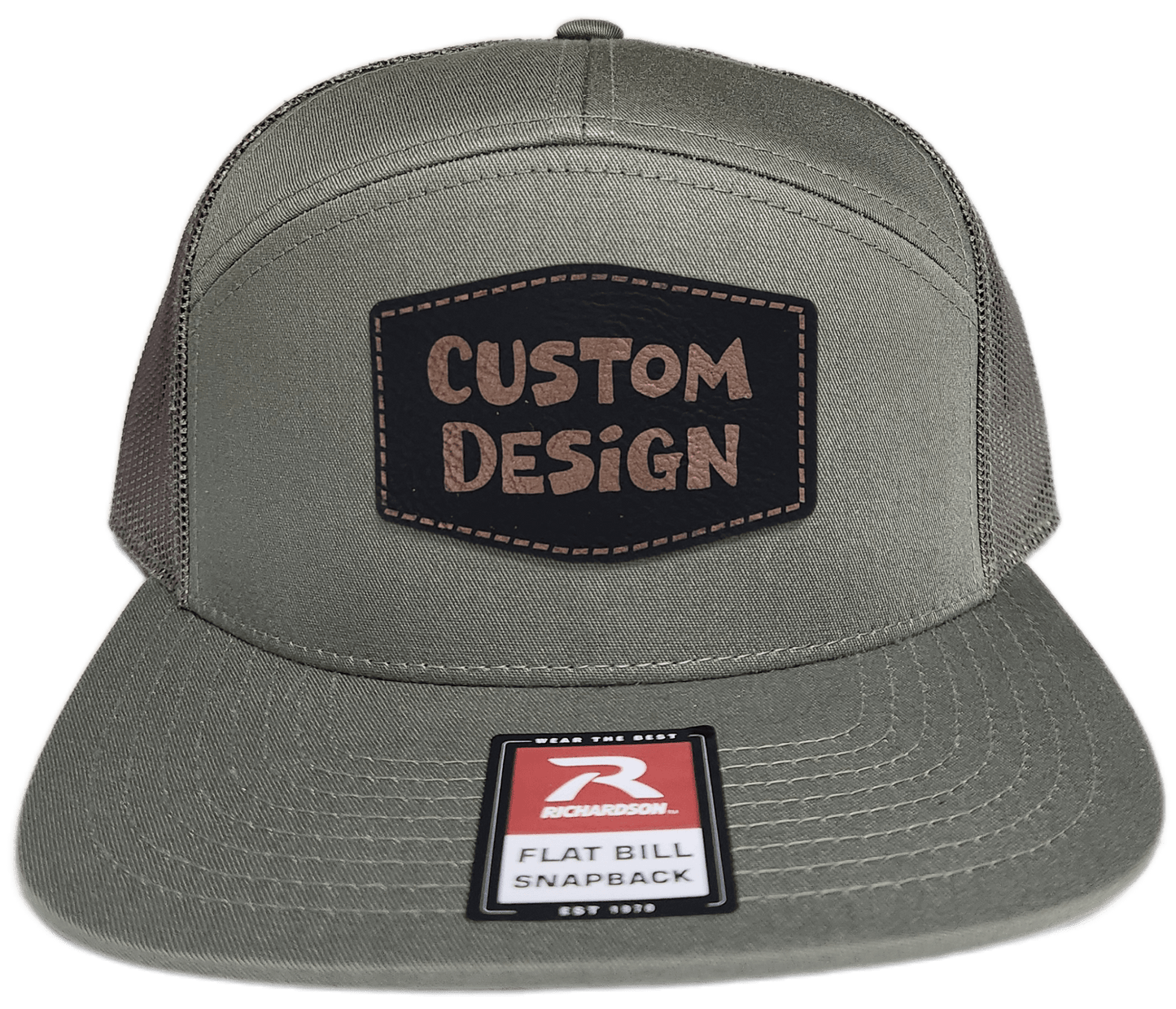 Custom Patch - Richardson 168 7 Panel Snapback Cap - LODEN - Smalltown Connetchin