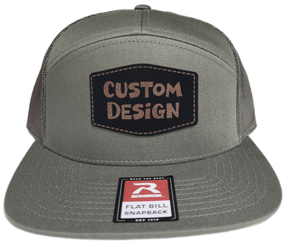 Custom Patch - Richardson 168 7 Panel Snapback Cap - LODEN - Smalltown Connetchin