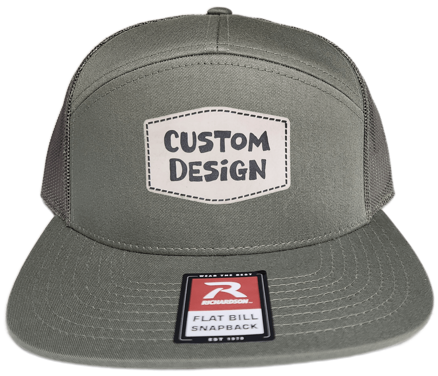Custom Patch - Richardson 168 7 Panel Snapback Cap - LODEN - Smalltown Connetchin