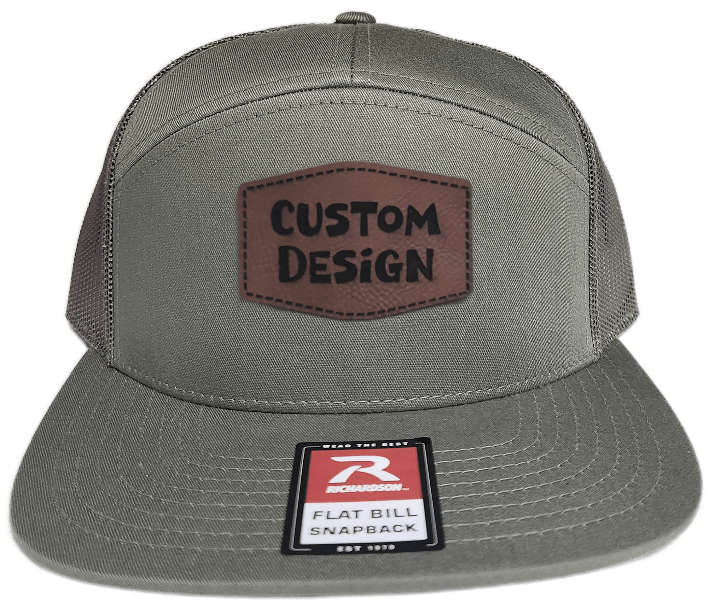 Custom Patch - Richardson 168 7 Panel Snapback Cap - LODEN - Smalltown Connetchin