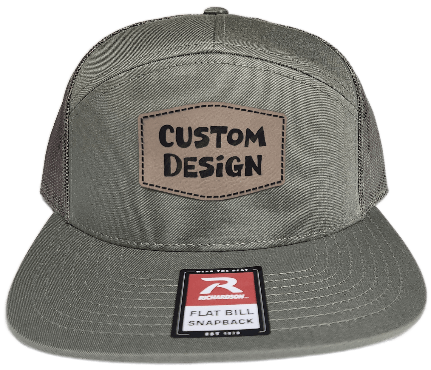 Custom Patch - Richardson 168 7 Panel Snapback Cap - LODEN - Smalltown Connetchin