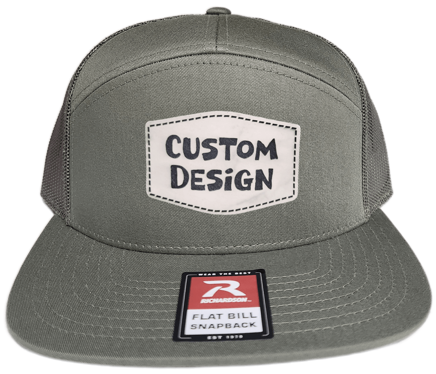 Custom Patch - Richardson 168 7 Panel Snapback Cap - LODEN - Smalltown Connetchin