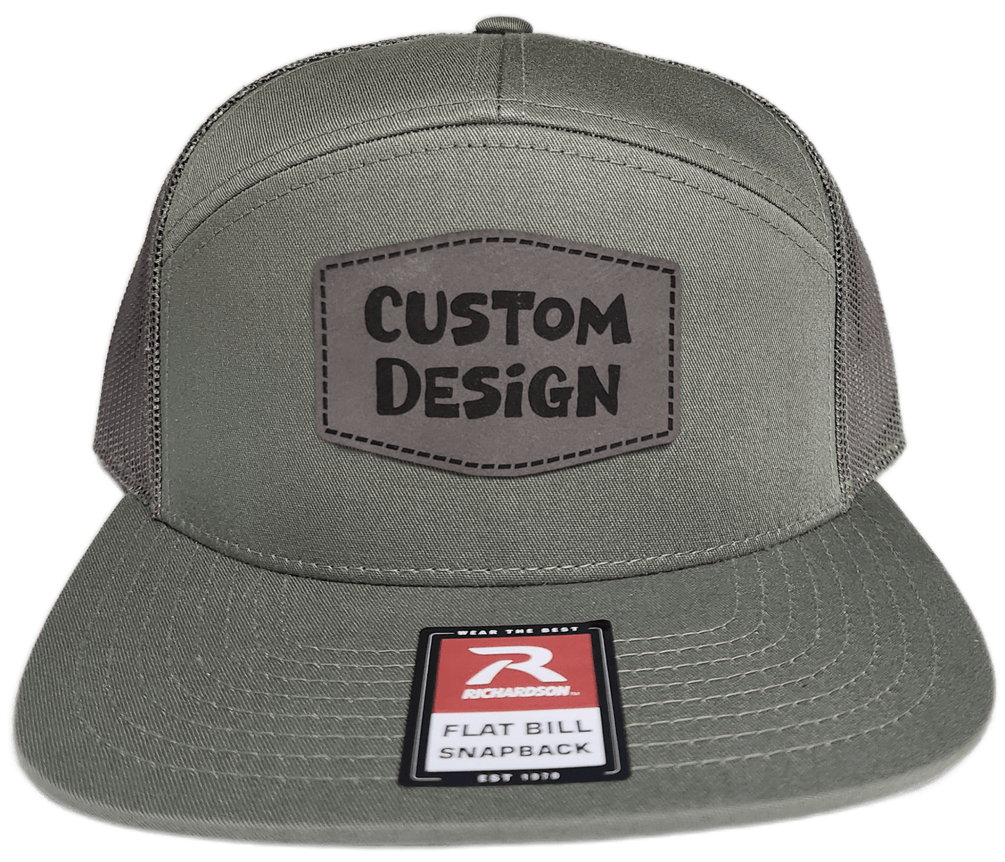 Custom Patch - Richardson 168 7 Panel Snapback Cap - LODEN - Smalltown Connetchin