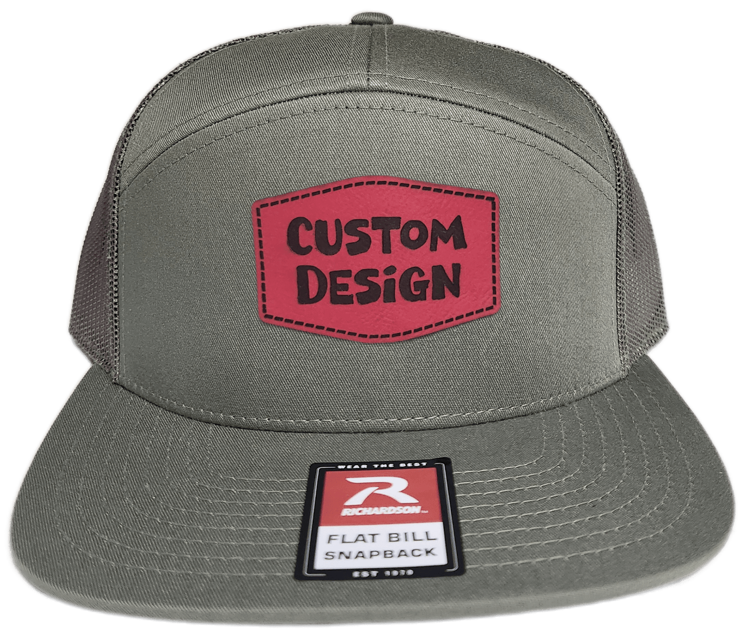 Custom Patch - Richardson 168 7 Panel Snapback Cap - LODEN - Smalltown Connetchin