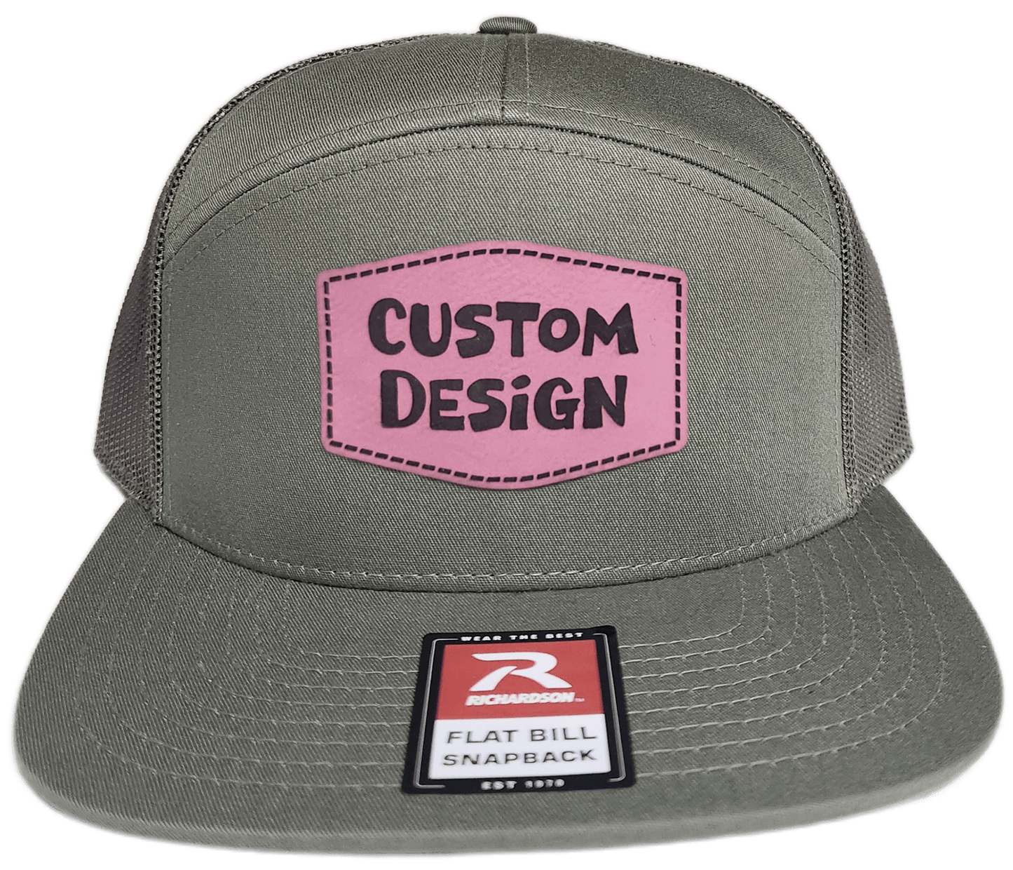 Custom Patch - Richardson 168 7 Panel Snapback Cap - LODEN - Smalltown Connetchin