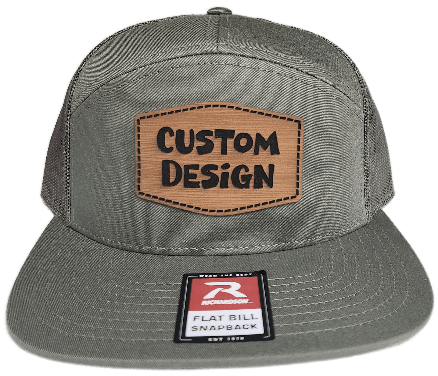 Custom Patch - Richardson 168 7 Panel Snapback Cap - LODEN - Smalltown Connetchin