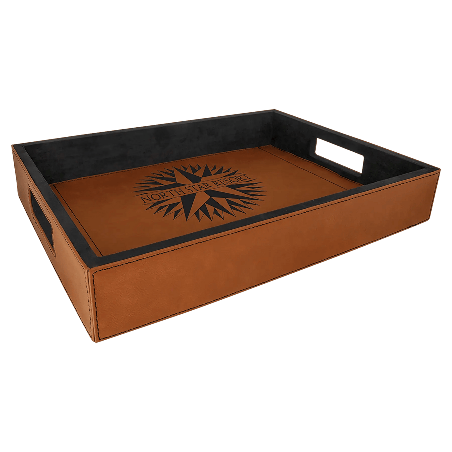 Custom Serving Tray - Laser Etched Leatherette - Smalltown Connetchin