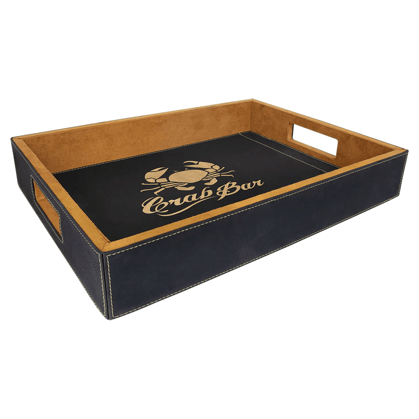 Custom Serving Tray - Laser Etched Leatherette - Smalltown Connetchin