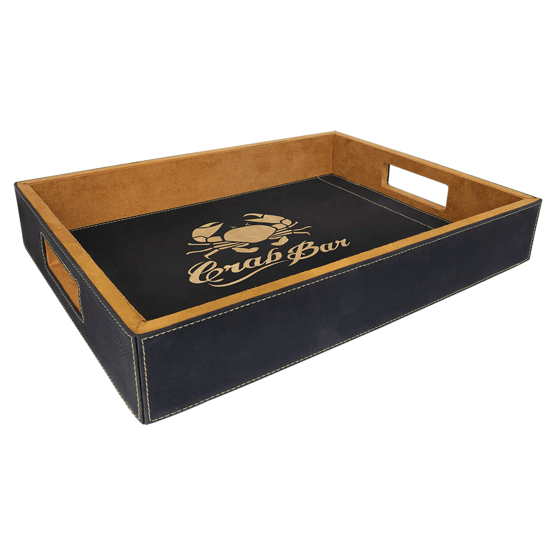 Custom Serving Tray - Laser Etched Leatherette - Smalltown Connetchin