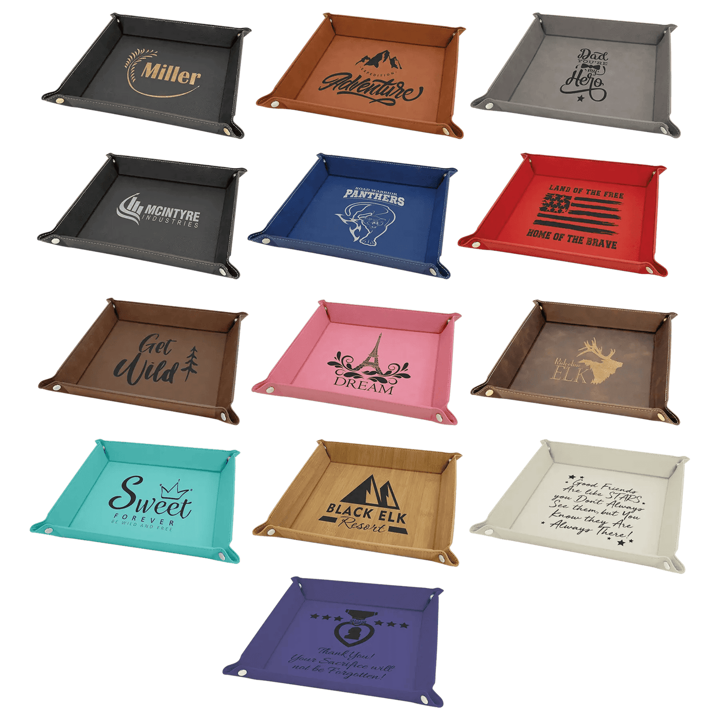 Custom Snap Up Tray - Leatherette - Smalltown Connetchin