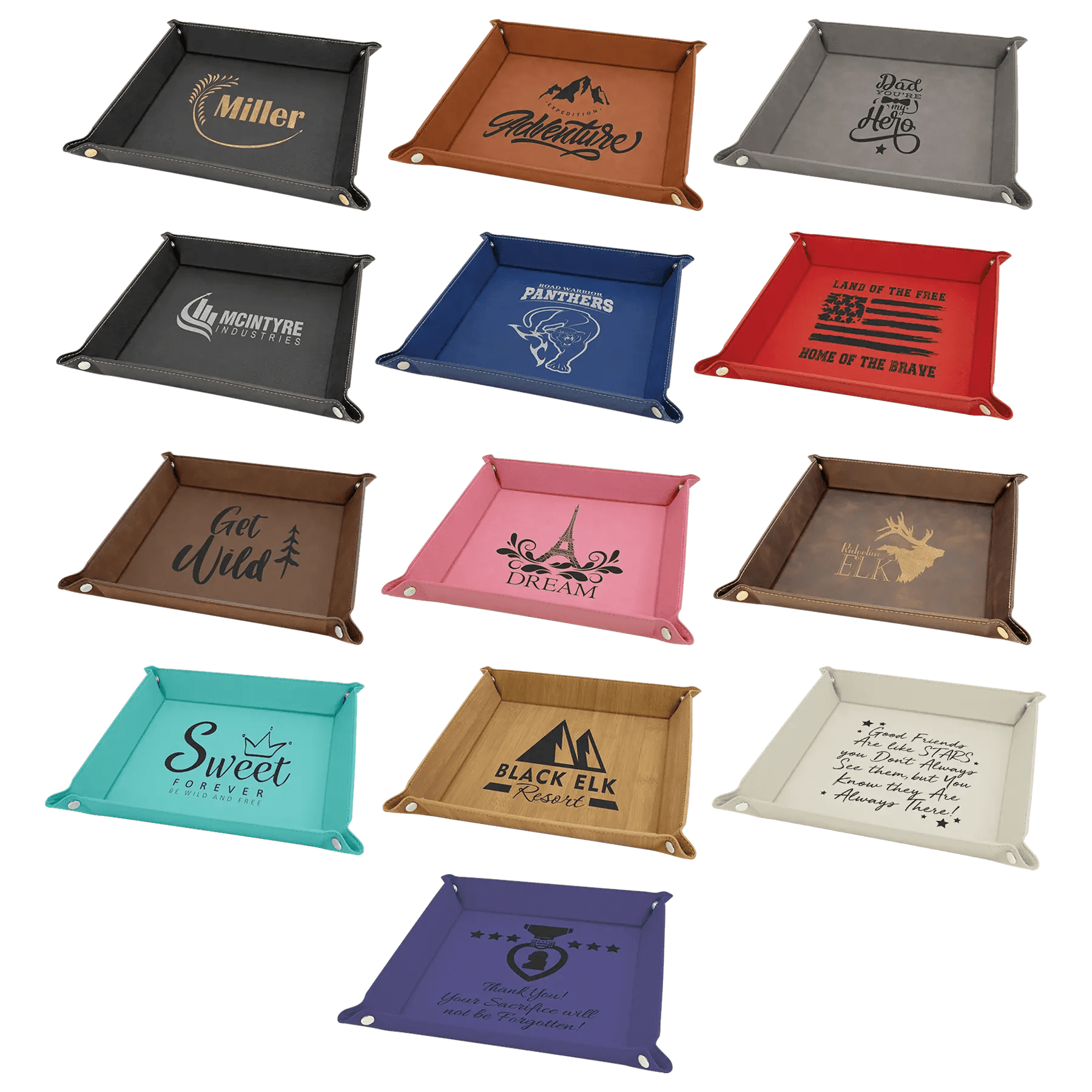 Custom Snap Up Tray - Leatherette - Smalltown Connetchin