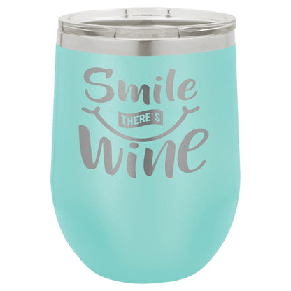 Custom Tumbler - 12 oz. Wine Stemless with Lid - Vacuum Insulated - Customized - Smalltown Connetchin