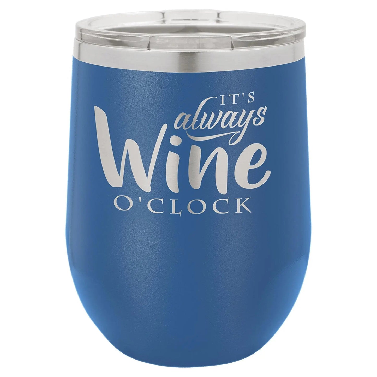 Custom Tumbler - 12 oz. Wine Stemless with Lid - Vacuum Insulated - Customized - Smalltown Connetchin