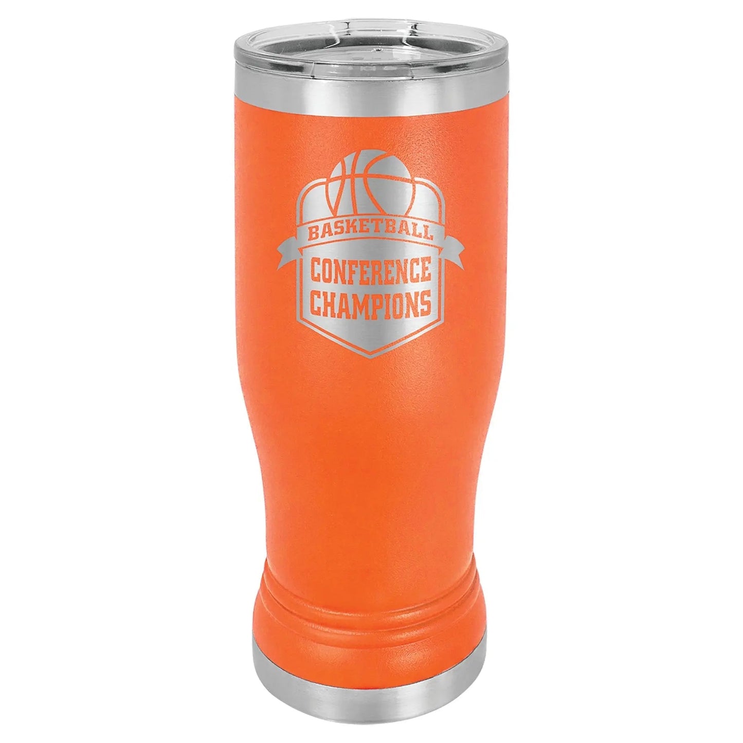 Custom Tumbler - 14 oz. Pilsner with Clear Lid - Smalltown Connetchin