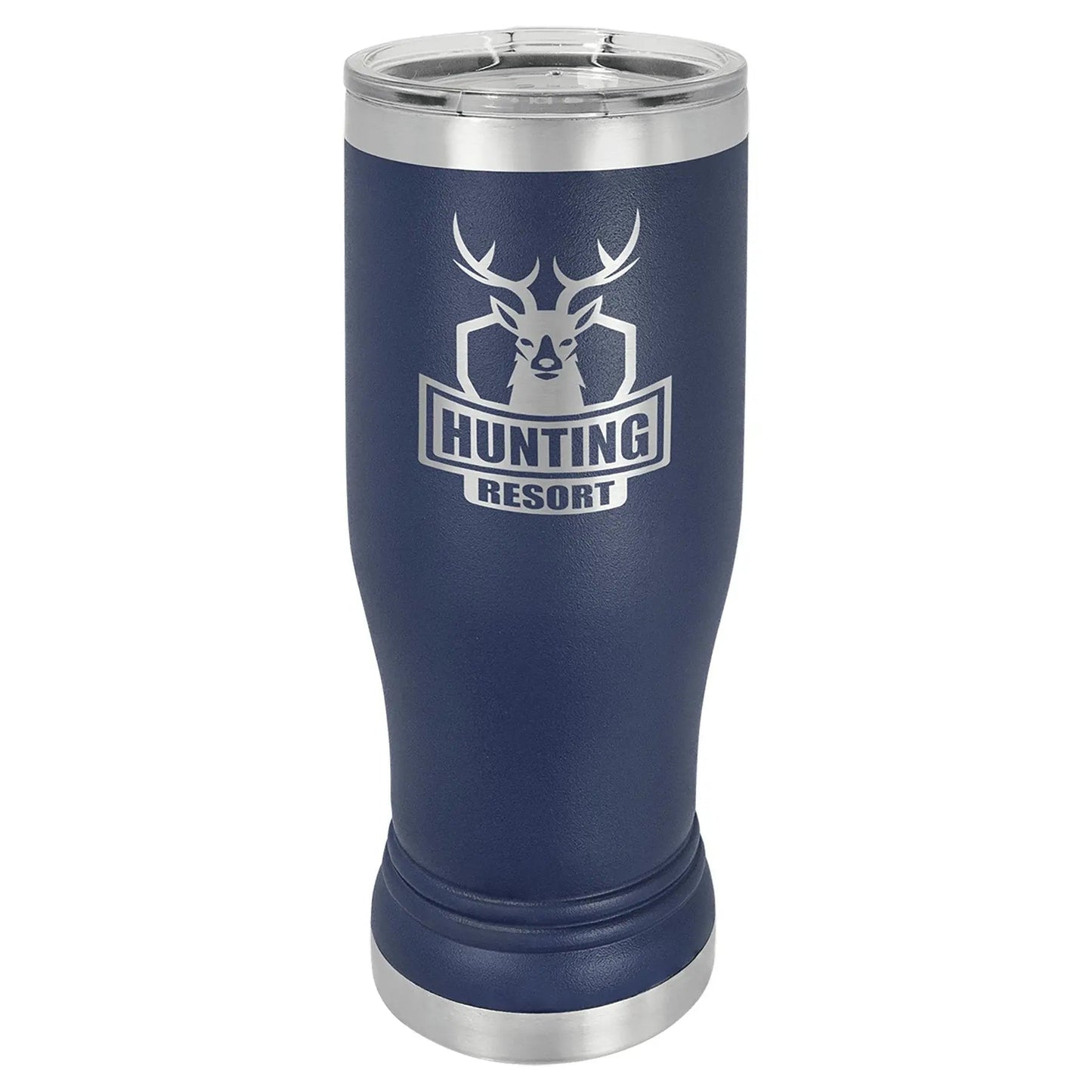 Custom Tumbler - 14 oz. Pilsner with Clear Lid - Smalltown Connetchin
