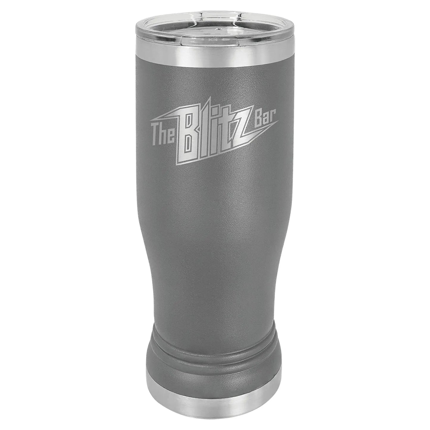 Custom Tumbler - 14 oz. Pilsner with Clear Lid - Smalltown Connetchin