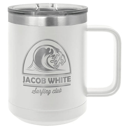 Custom Tumbler 15 oz. Mug with Handle - Customized - Smalltown Connetchin