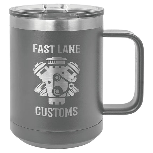Custom Tumbler 15 oz. Mug with Handle - Customized - Smalltown Connetchin