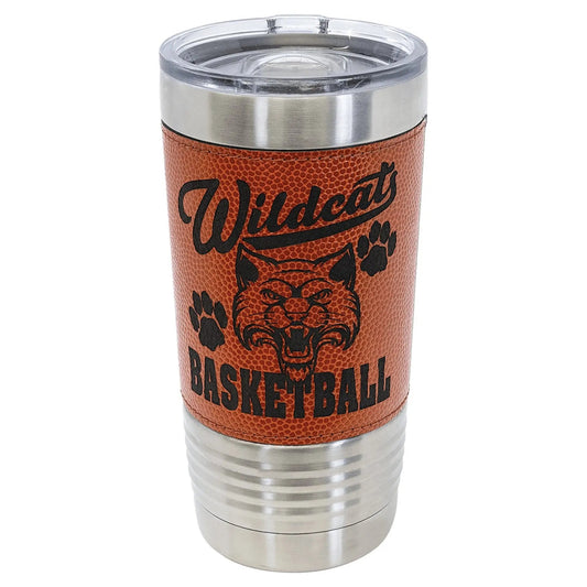 Custom Tumbler - 20 oz. Basketball Style with Slider Lid - Smalltown Connetchin