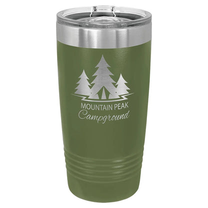 Custom Tumbler - 20 oz. Insulated Ringneck with Slider Lid - Smalltown Connetchin