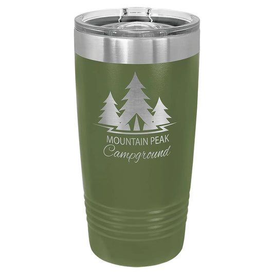 Custom Tumbler - 20 oz. Insulated Ringneck with Slider Lid - Smalltown Connetchin