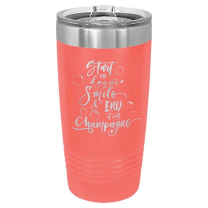 Custom Tumbler - 20 oz. Insulated Ringneck with Slider Lid - Smalltown Connetchin
