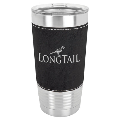 Custom Tumbler - 20 oz. Leatherette Wrapped Mug - Smalltown Connetchin