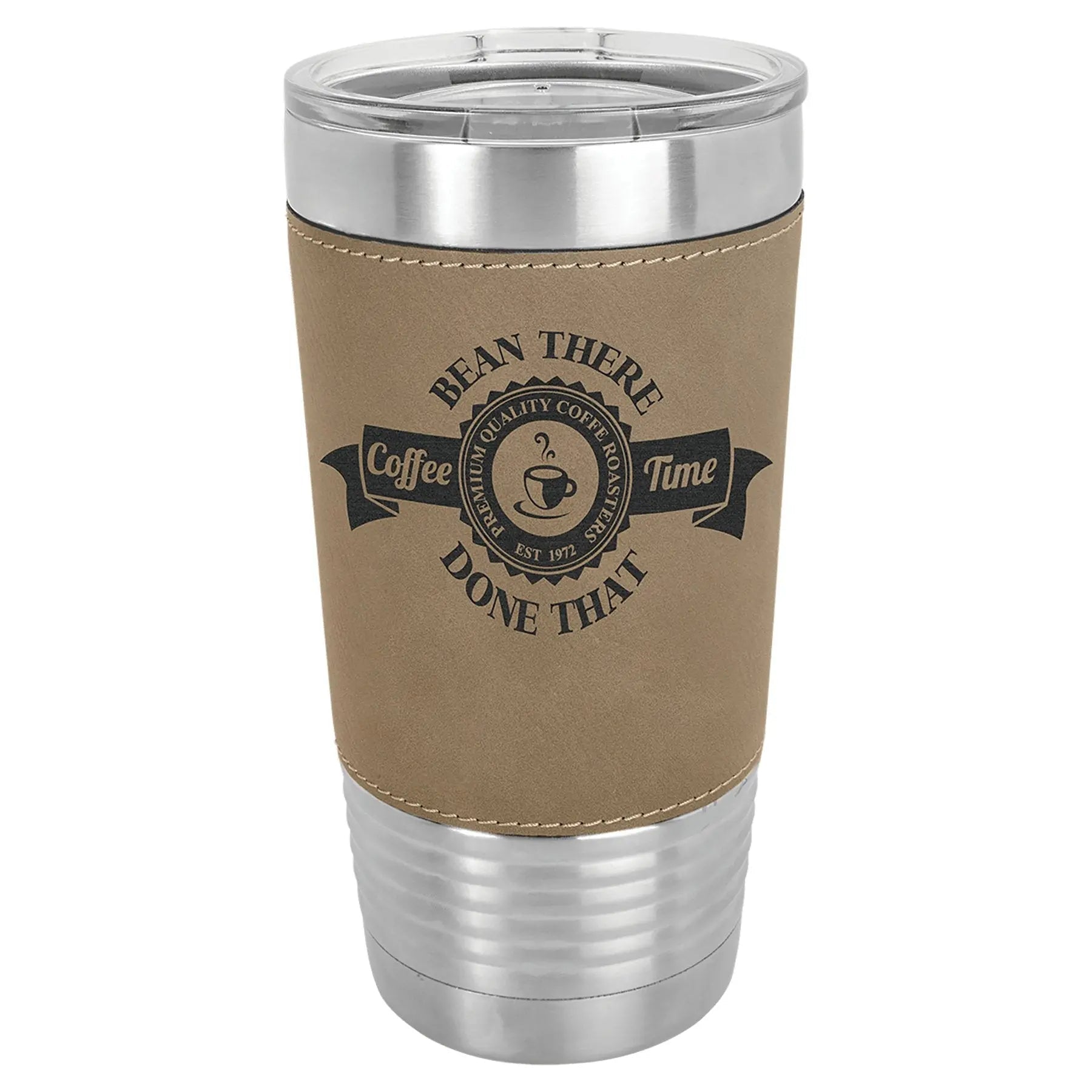 Custom Tumbler - 20 oz. Leatherette Wrapped Mug - Smalltown Connetchin