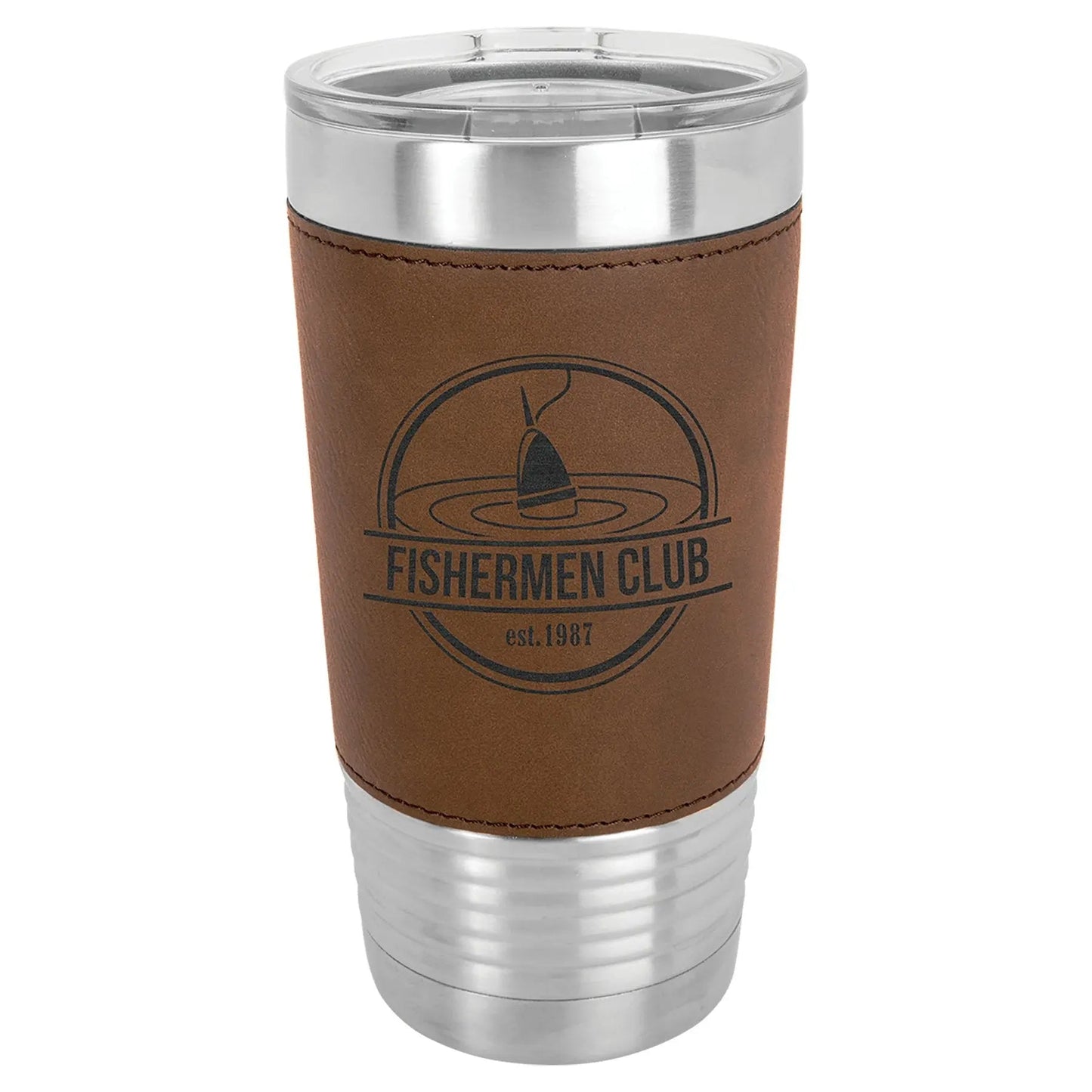 Custom Tumbler - 20 oz. Leatherette Wrapped Mug - Smalltown Connetchin
