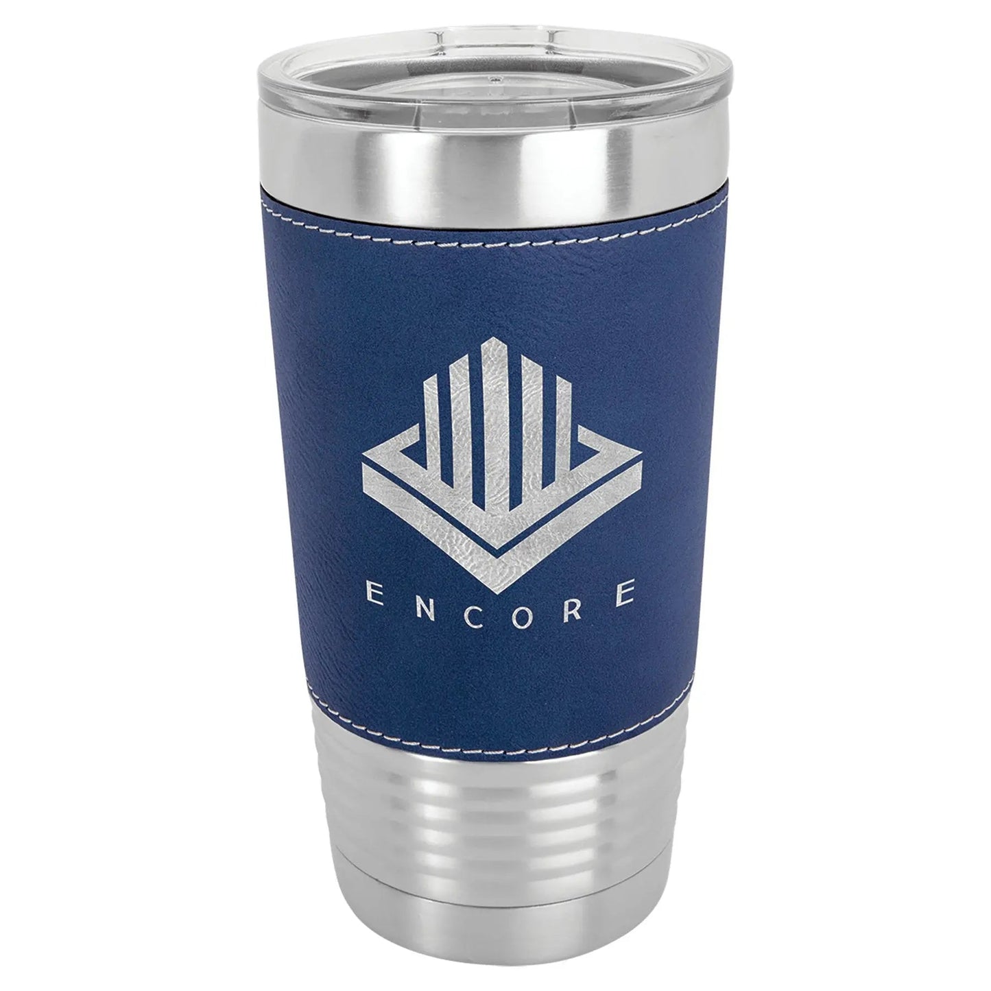 Custom Tumbler - 20 oz. Leatherette Wrapped Mug - Smalltown Connetchin