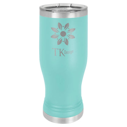 Custom Tumbler - 20 oz. Pilsner with Clear Lid - Smalltown Connetchin