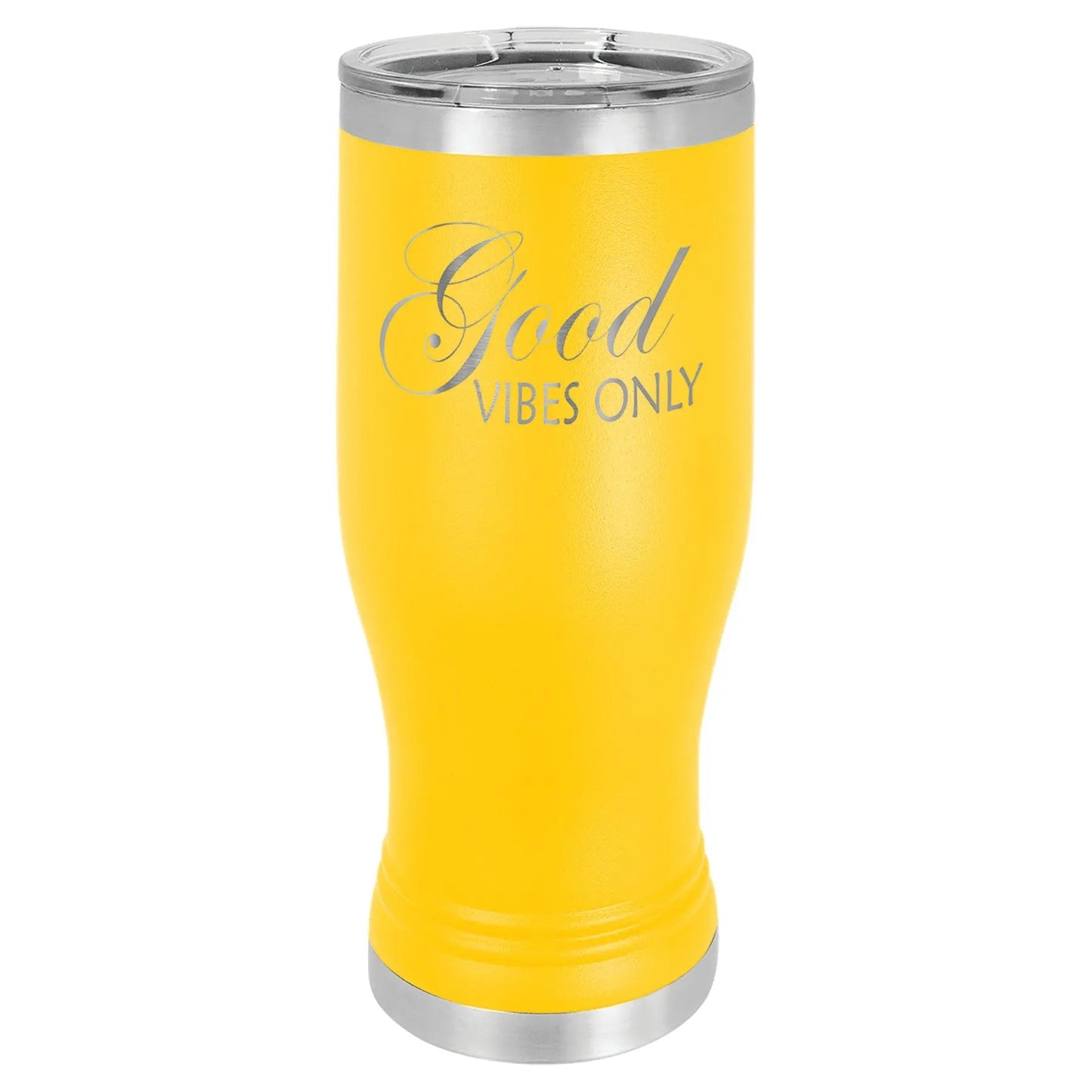Custom Tumbler - 20 oz. Pilsner with Clear Lid - Smalltown Connetchin