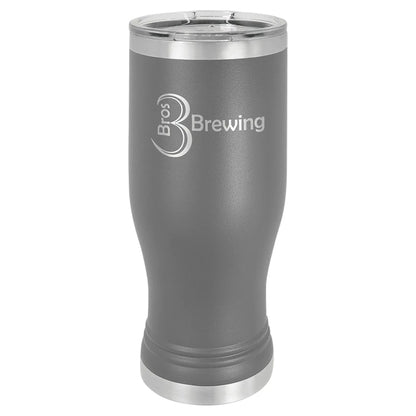 Custom Tumbler - 20 oz. Pilsner with Clear Lid - Smalltown Connetchin