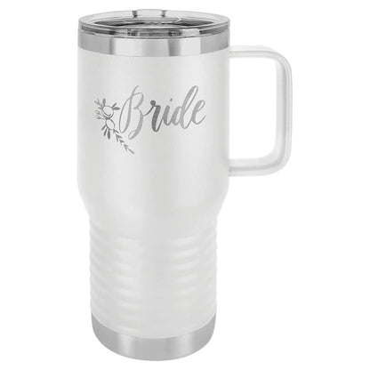 Custom Tumbler - 20 oz. Travel Mug with Handle - Customized - Smalltown Connetchin