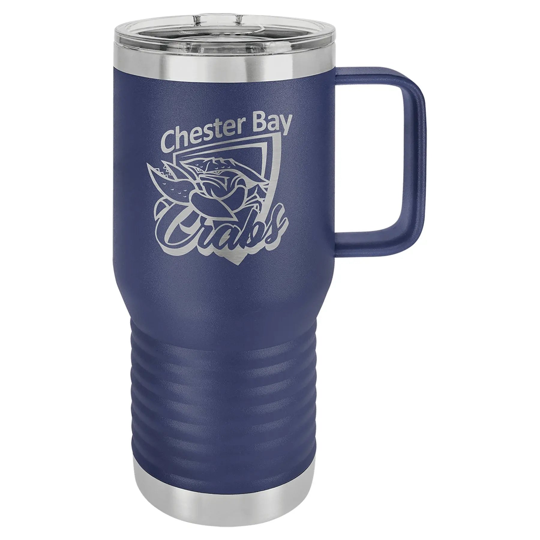 Custom Tumbler - 20 oz. Travel Mug with Handle - Customized - Smalltown Connetchin
