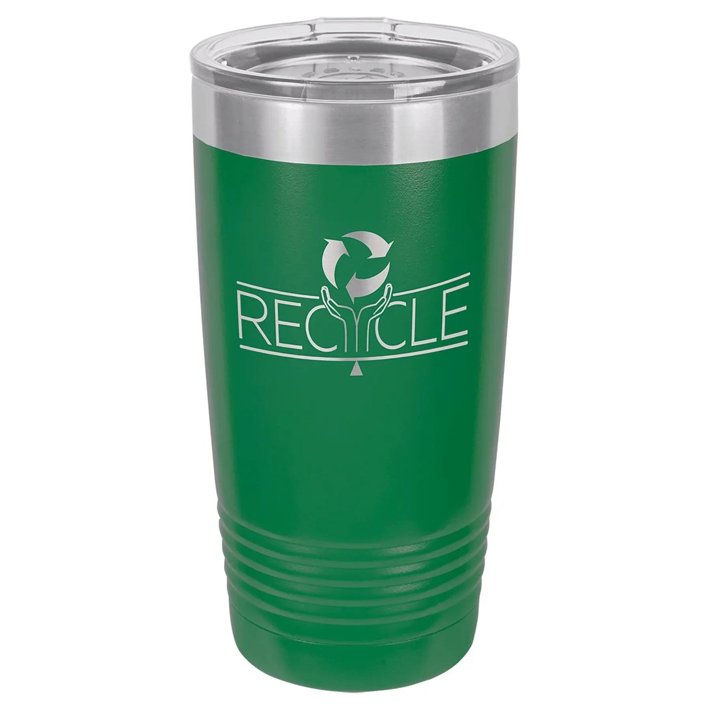 Custom Tumbler - 20 oz. Vacuum Insulated Ringneck with Clear Lid - Smalltown Connetchin