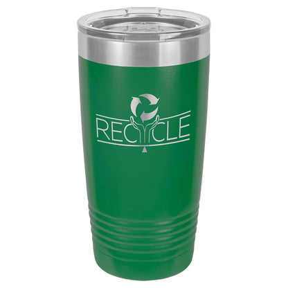 Custom Tumbler - 20 oz. Vacuum Insulated Ringneck with Clear Lid - Smalltown Connetchin