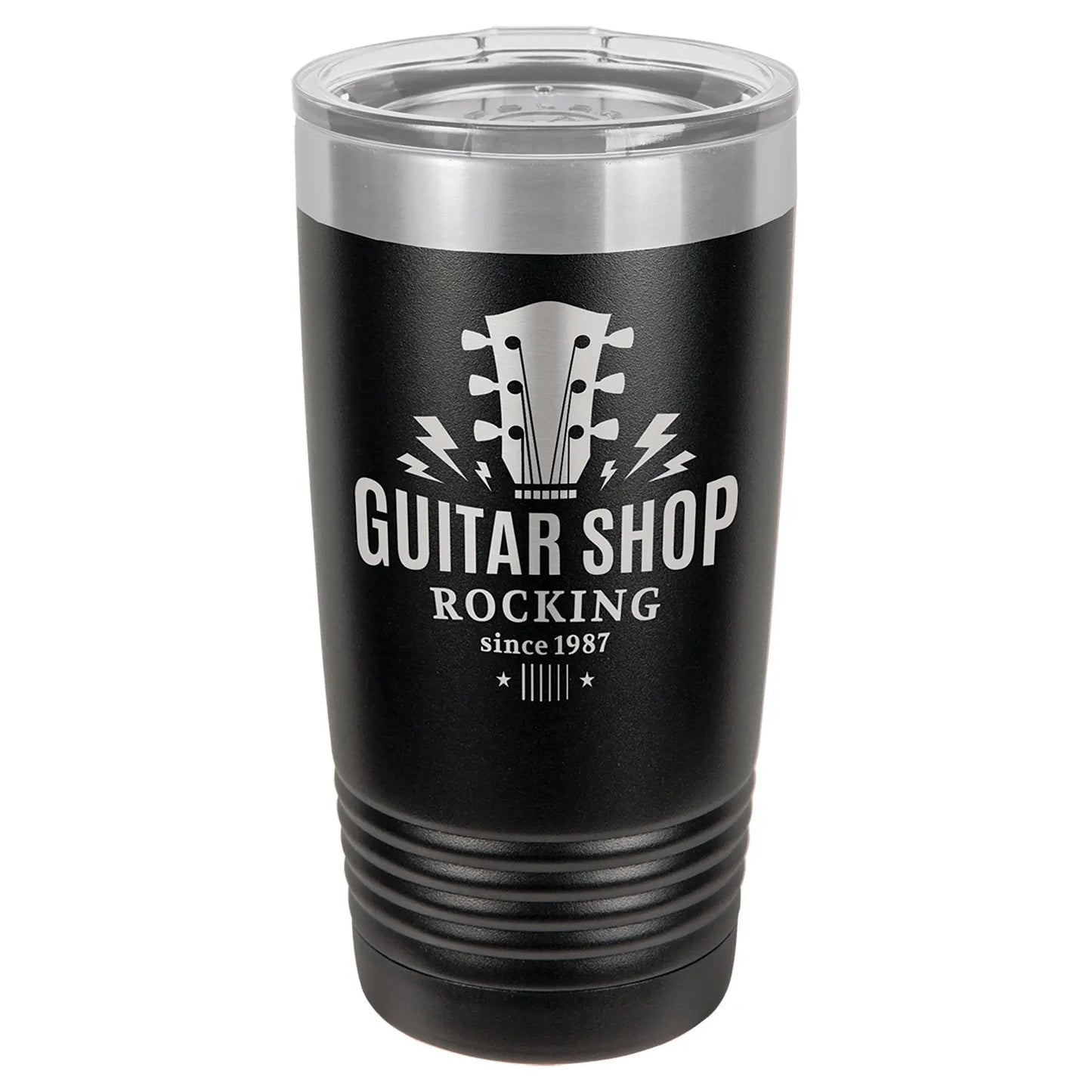 Custom Tumbler - 20 oz. Vacuum Insulated Ringneck with Clear Lid - Smalltown Connetchin