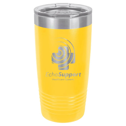 Custom Tumbler - 20 oz. Vacuum Insulated Ringneck with Clear Lid - Smalltown Connetchin