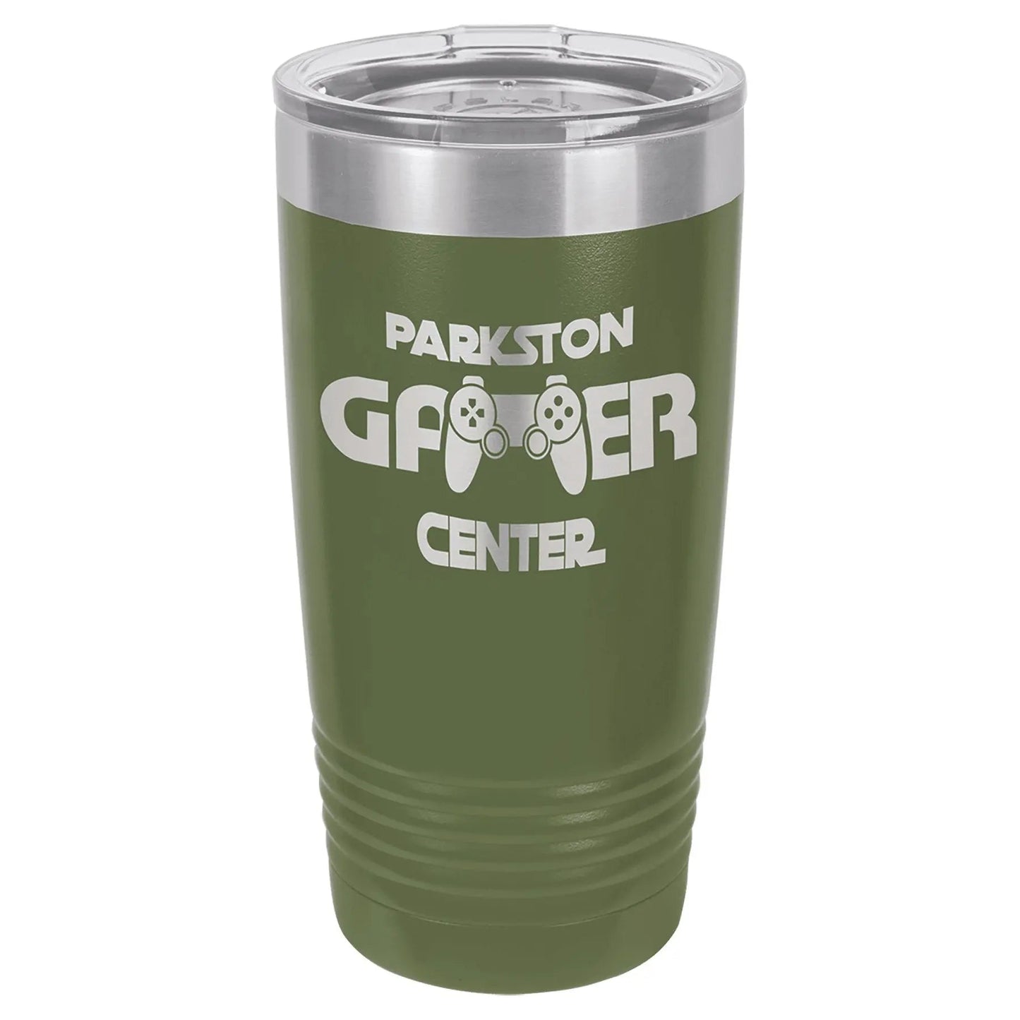 Custom Tumbler - 20 oz. Vacuum Insulated Ringneck with Clear Lid - Smalltown Connetchin