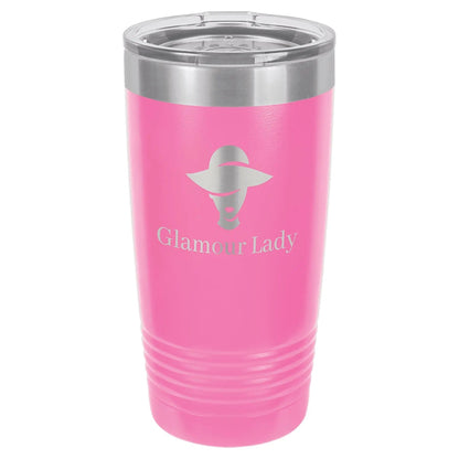 Custom Tumbler - 20 oz. Vacuum Insulated Ringneck with Clear Lid - Smalltown Connetchin