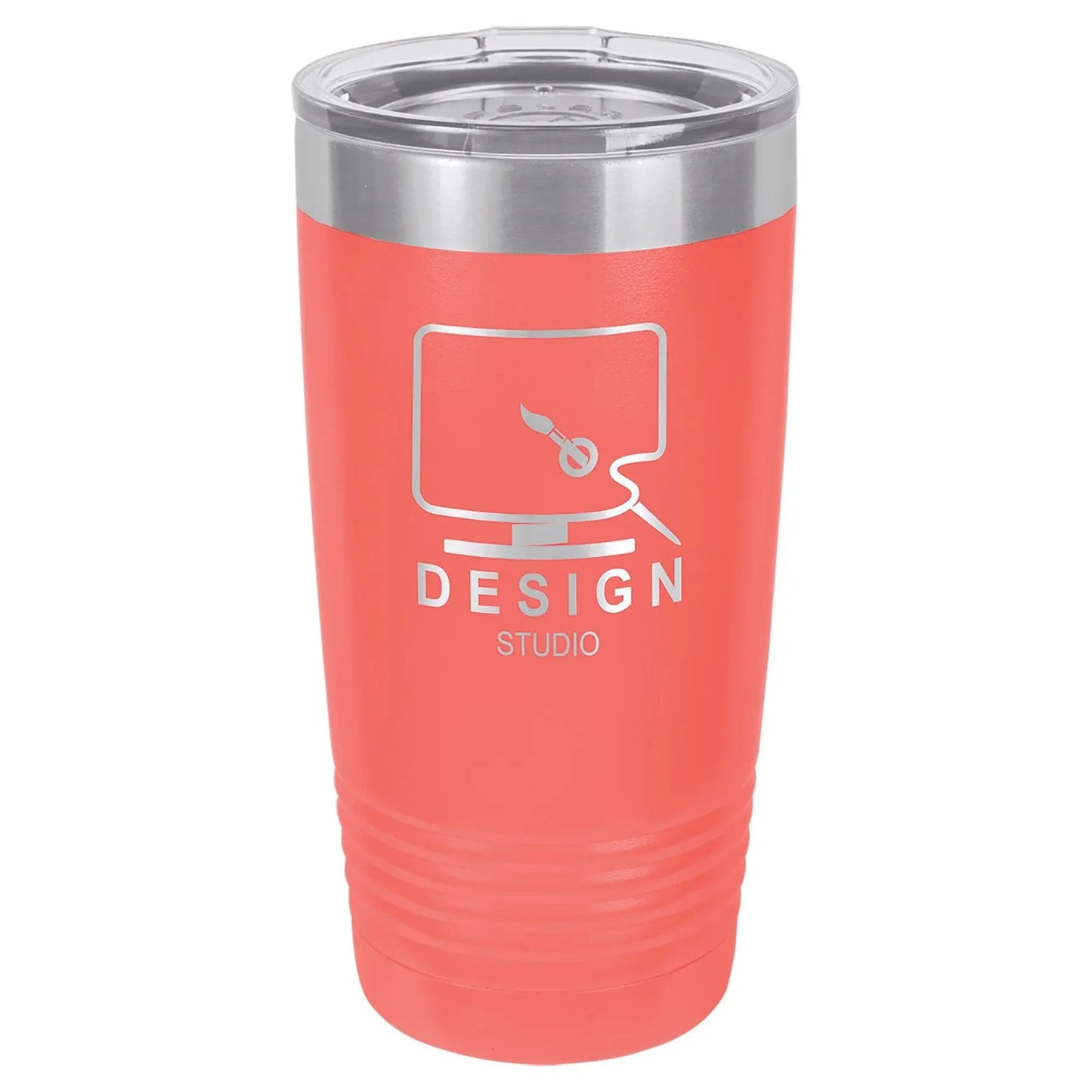 Custom Tumbler - 20 oz. Vacuum Insulated Ringneck with Clear Lid - Smalltown Connetchin