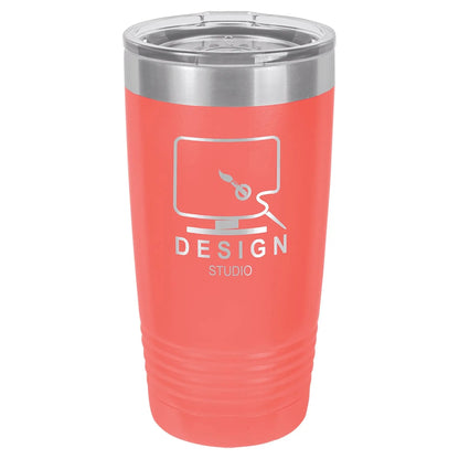 Custom Tumbler - 20 oz. Vacuum Insulated Ringneck with Clear Lid - Smalltown Connetchin