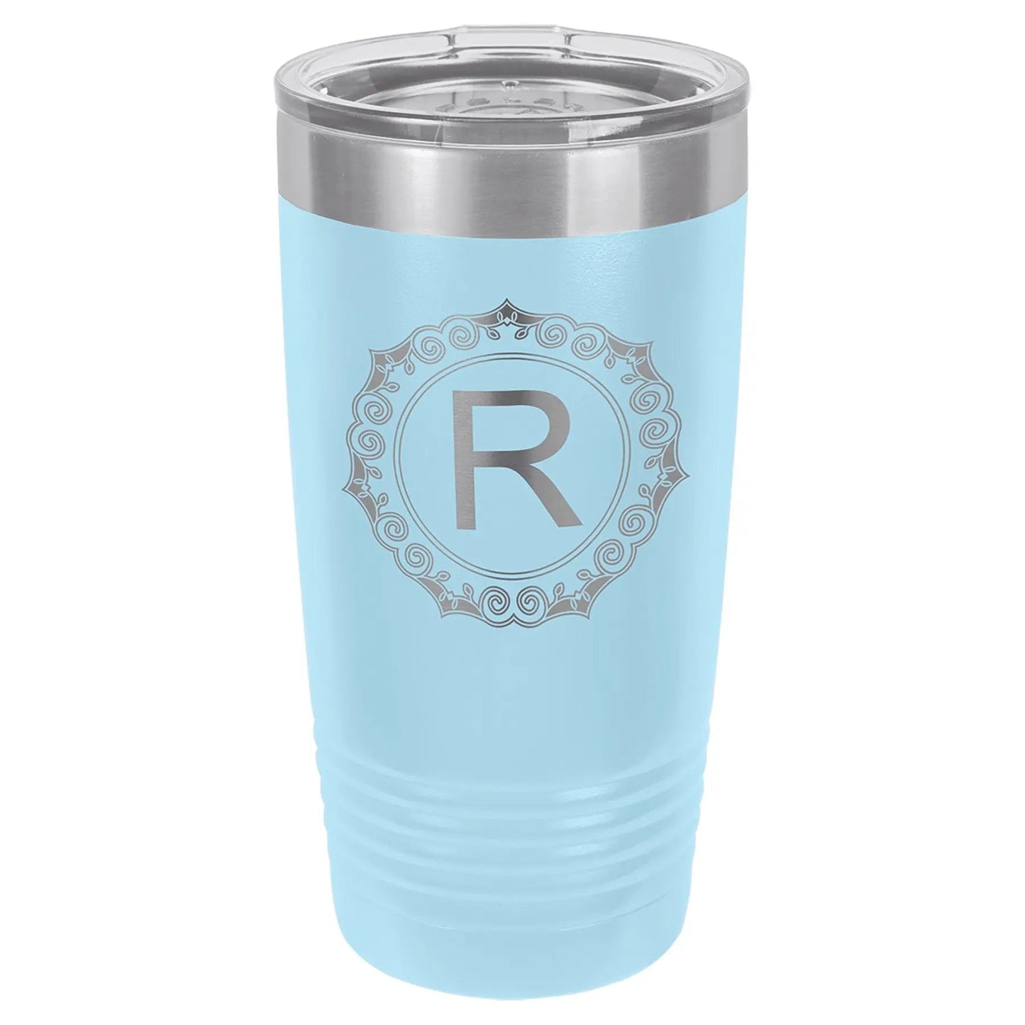 Custom Tumbler - 20 oz. Vacuum Insulated Ringneck with Clear Lid - Smalltown Connetchin