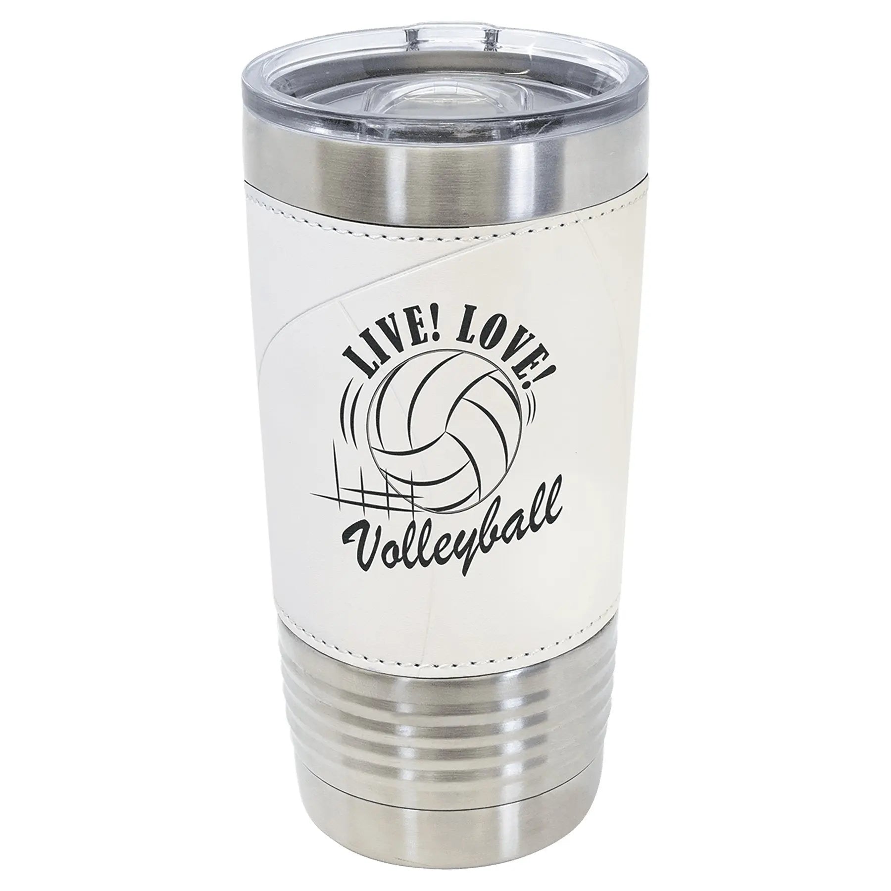 Custom Tumbler - 20 oz. Volleyball Style with Slider Lid - Smalltown Connetchin