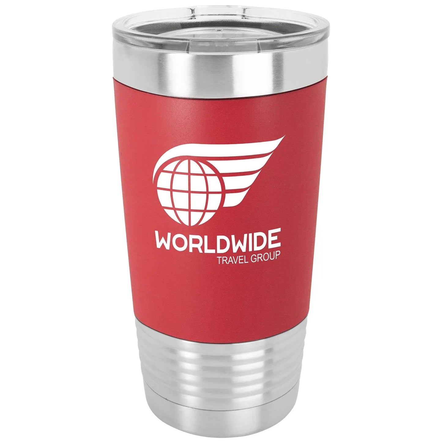 Custom Tumbler - 20oz with Silicone Grip and Clear Lid - Smalltown Connetchin