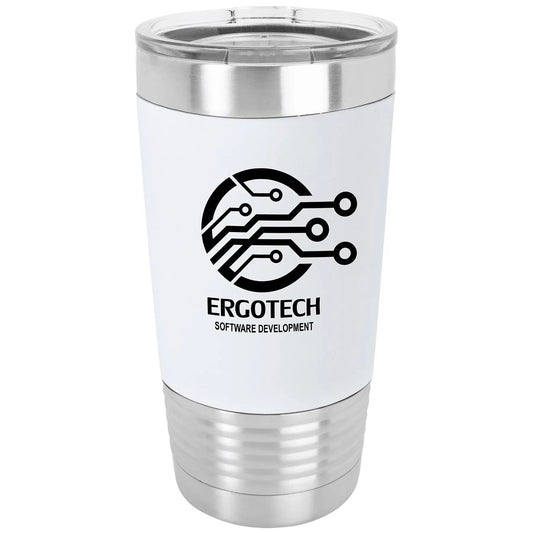 Custom Tumbler - 20oz with Silicone Grip and Clear Lid - Smalltown Connetchin
