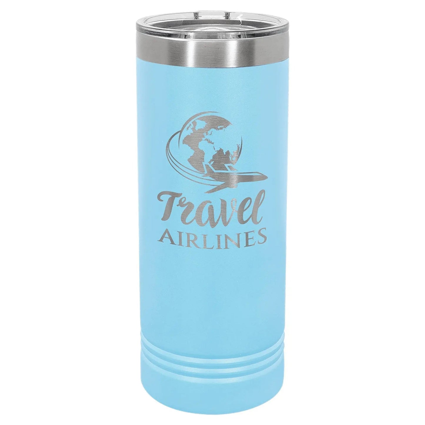 Custom Tumbler - 22 oz. Skinny Vaccuum Insulated - Smalltown Connetchin