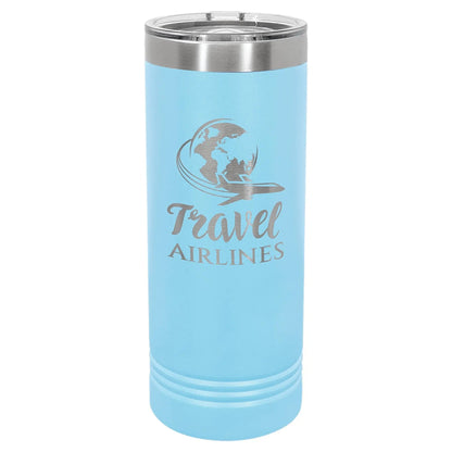 Custom Tumbler - 22 oz. Skinny Vaccuum Insulated - Smalltown Connetchin